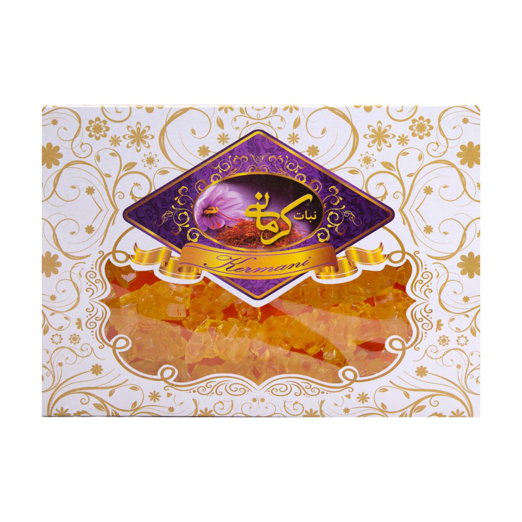 Boxed Saffron String Rock Candy Kermanigaz Company